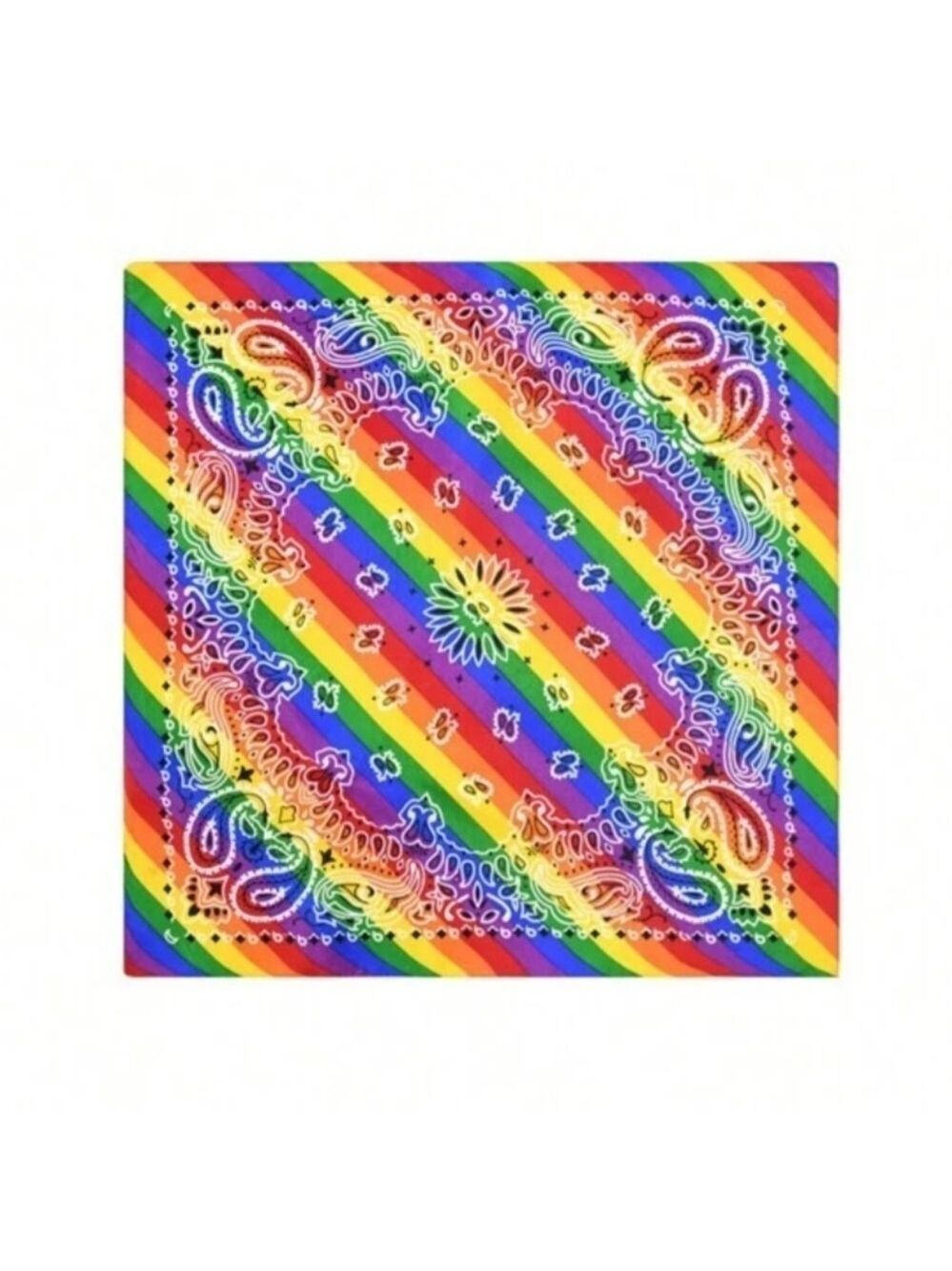 Rainbow Pride Bandana Square Hair Accessory